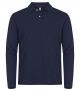 Clique Stretch Premium Polo L/S Marineblauw
