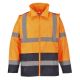 Hi-Vis Regenjack Oranje/Marineblauw