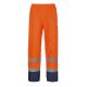 Hi-Vis Regenbroek Oranje/Marineblauw