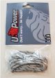 U-Power Schoenveters 100cm Grijs/Zwart