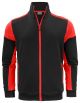 Printer Prime Sweater Volledige Rits Heren Zwart/Rood