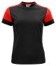 Printer Prime T-Shirt Dames Zwart/Rood