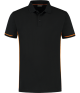 Santino Poloshirt Carsen Zwart/Oranje
