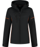 Santino Softshell Jacket Curtis Ladies Zwart/Oranje