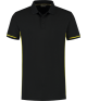 Santino Poloshirt Carsen+ Zwart/Geel