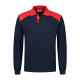 Santino Polosweater Tesla Marineblauw/Rood