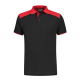 Santino Poloshirt Tivoli Zwart/Rood