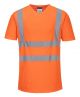 Portwest T-shirt met Mesh en V-Hals Oranje