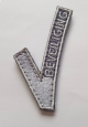 V-Embleem Klittenband 6,5 x 3,5 cm 
